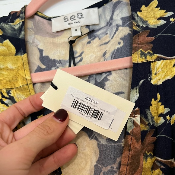 NWT Sea Ella Wrap Dress Sz 8 - Picture 4 of 7